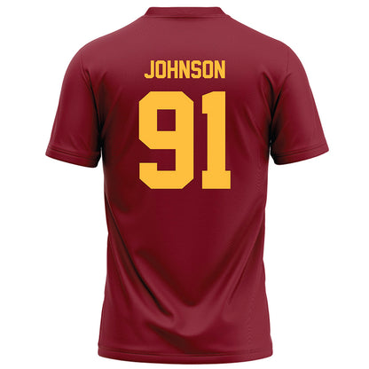 Minnesota - NCAA Football : Howie Johnson - Maroon Football Jersey-1