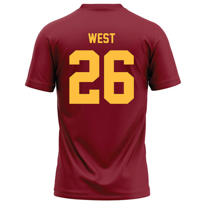 Minnesota - NCAA Football : Elisha West - Maroon Football Jersey-1