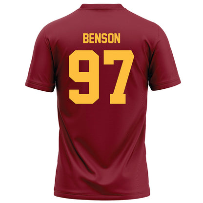 Minnesota - NCAA Football : Jeremiah Benson - Maroon Football Jersey-1