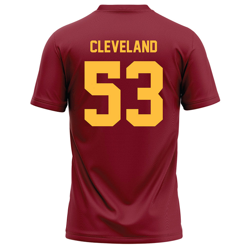 Minnesota - NCAA Football : Nate Cleveland - Maroon Football Jersey-1