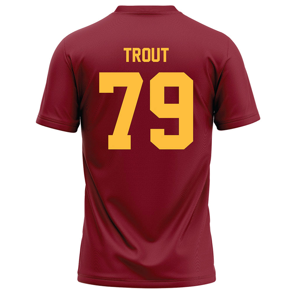 Minnesota - NCAA Football : Andrew Trout - Maroon Football Jersey-1