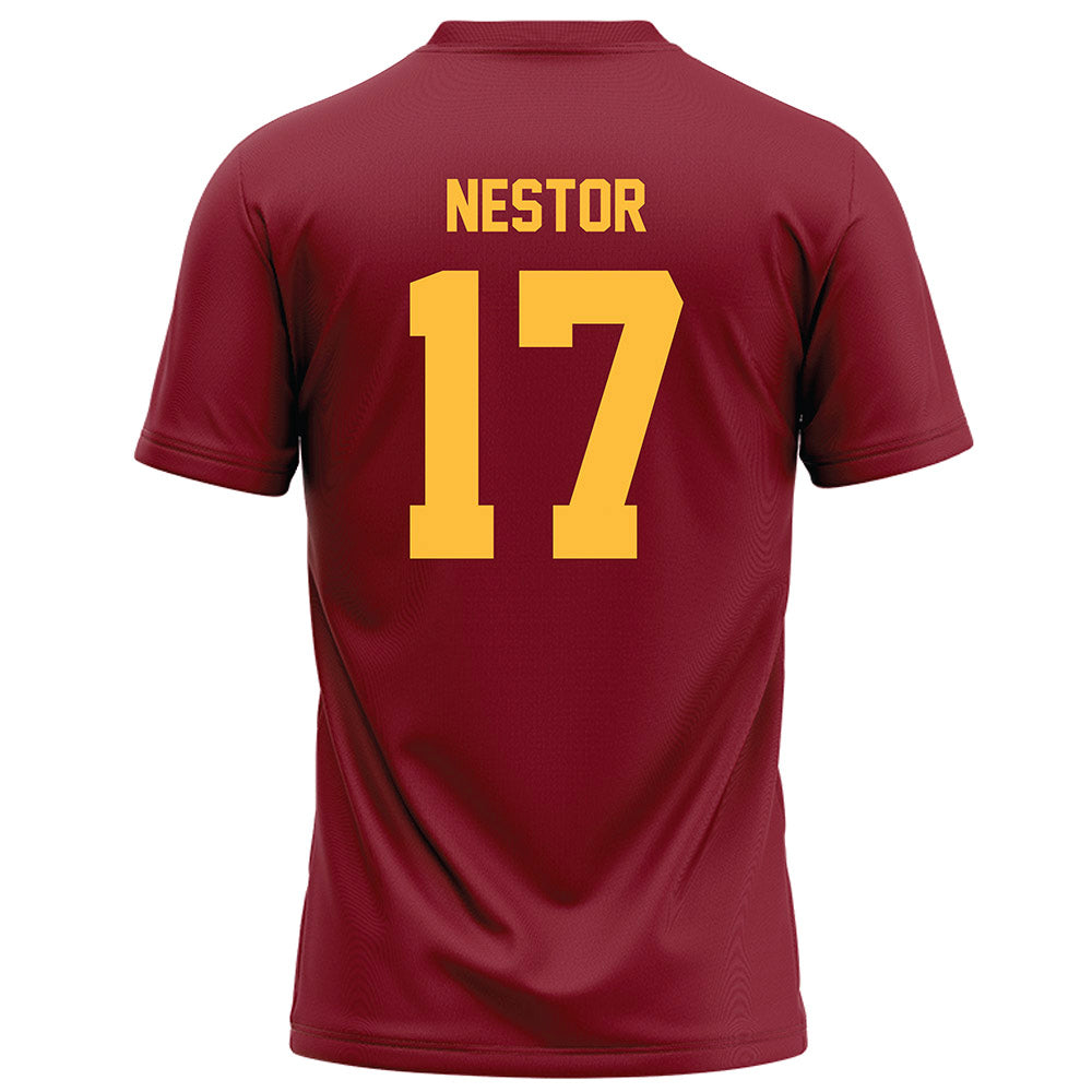Minnesota - NCAA Football : John Nestor - Maroon Football Jersey-1