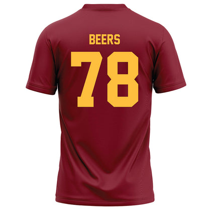 Minnesota - NCAA Football : Ashton Beers - Maroon Football Jersey-1