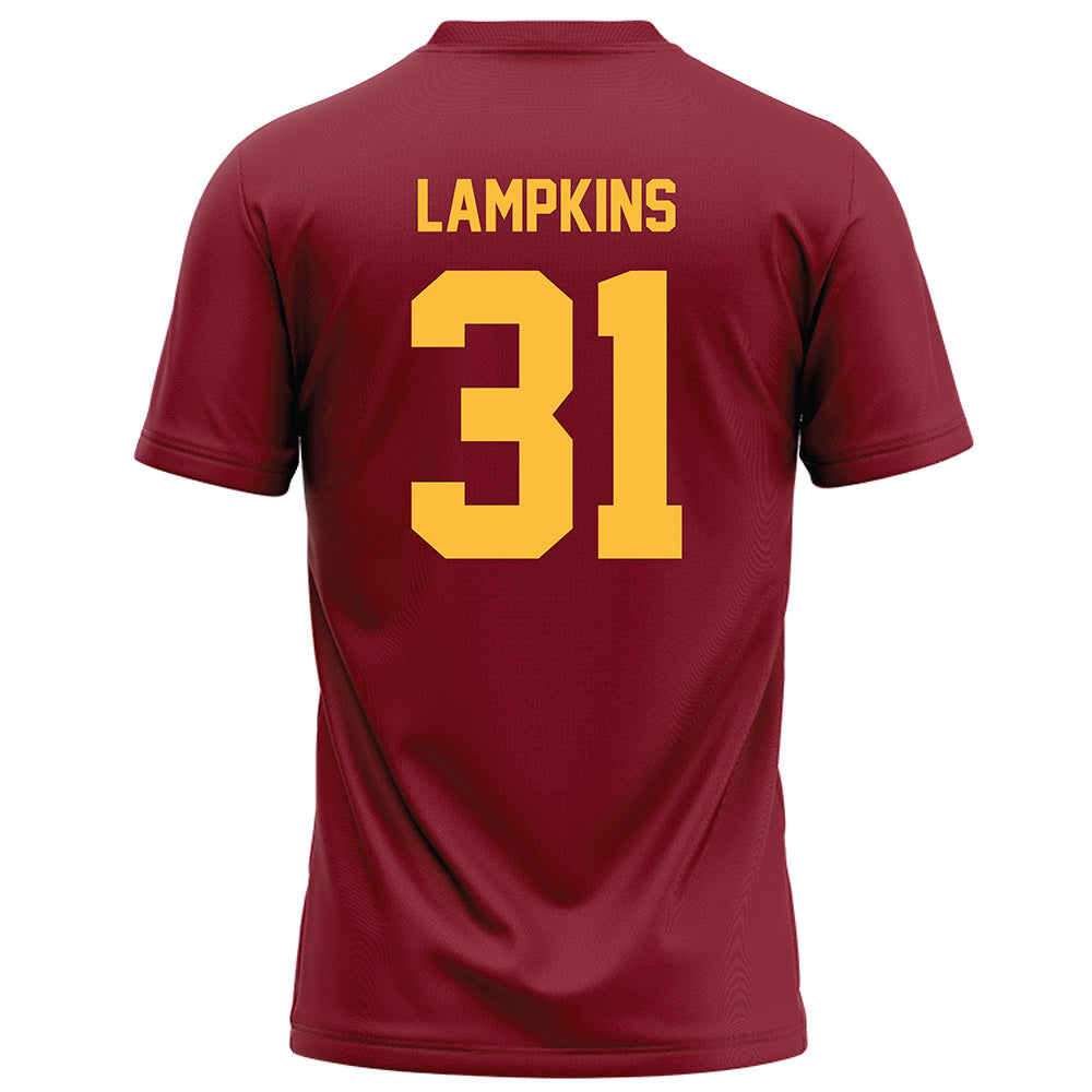 Minnesota - NCAA Football : Jordan Lampkins - Maroon Football Jersey-1