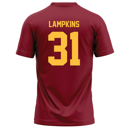 Minnesota - NCAA Football : Jordan Lampkins - Maroon Football Jersey-1