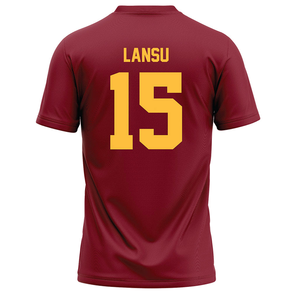 Minnesota - NCAA Football : Owen Lansu - Maroon Football Jersey-1