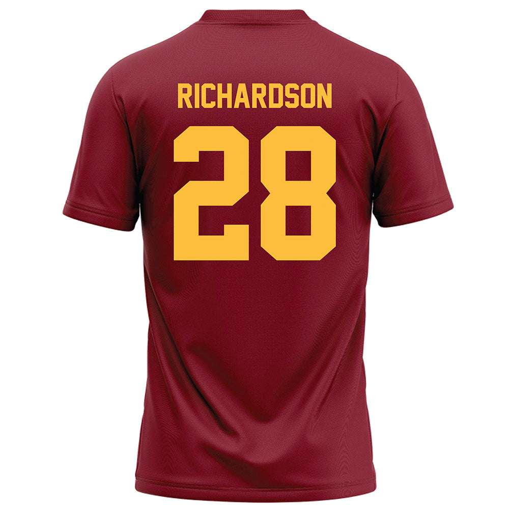 Minnesota - NCAA Football : Trason Richardson - Maroon Football Jersey-1