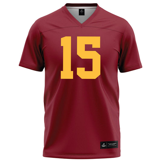 Minnesota - NCAA Football : Owen Lansu - Maroon Football Jersey-0