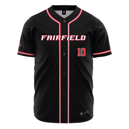 Fairfield - NCAA Baseball : Ryan Paine - Black Jersey-0