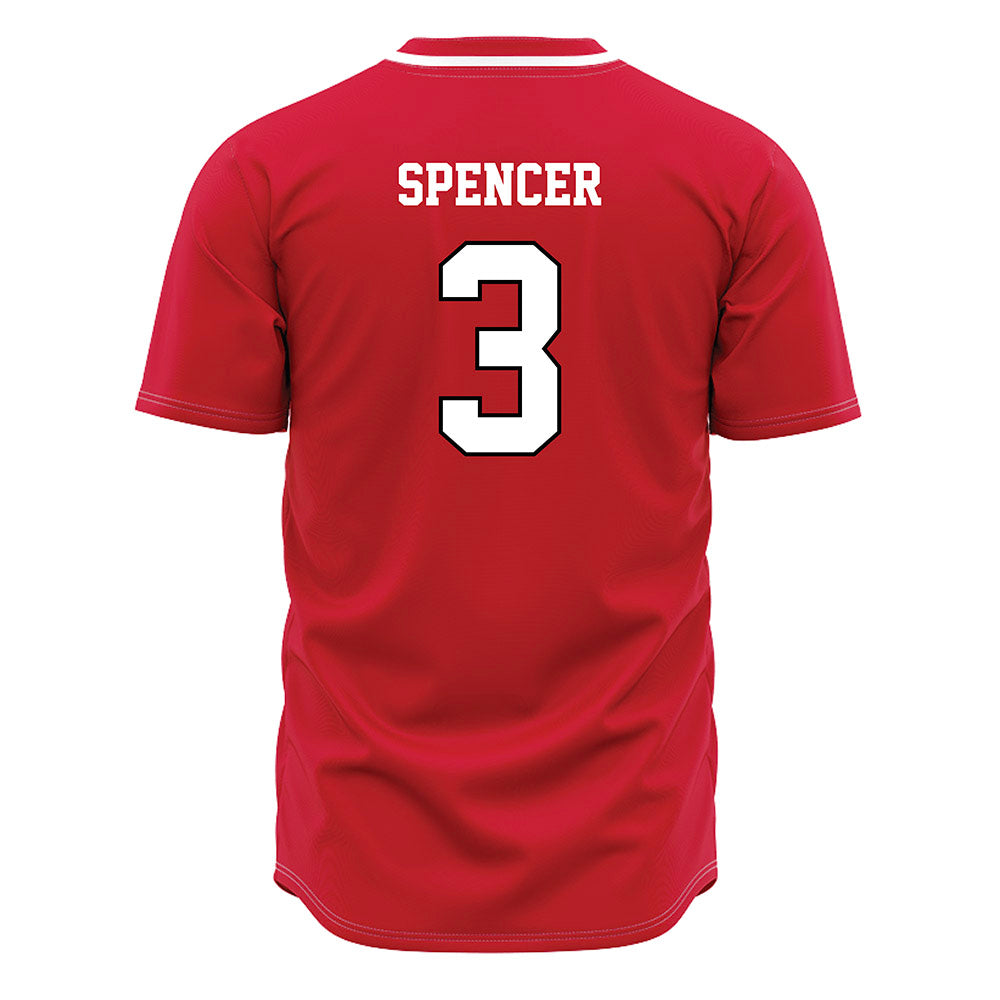 Fairfield - NCAA Baseball : Luke Spencer - Red Jersey-1