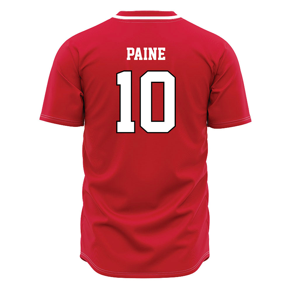 Fairfield - NCAA Baseball : Ryan Paine - Red Jersey-1