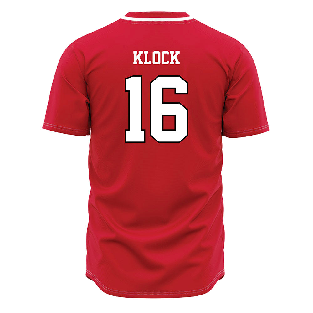 Fairfield - NCAA Baseball : Connor Klock - Red Jersey-1