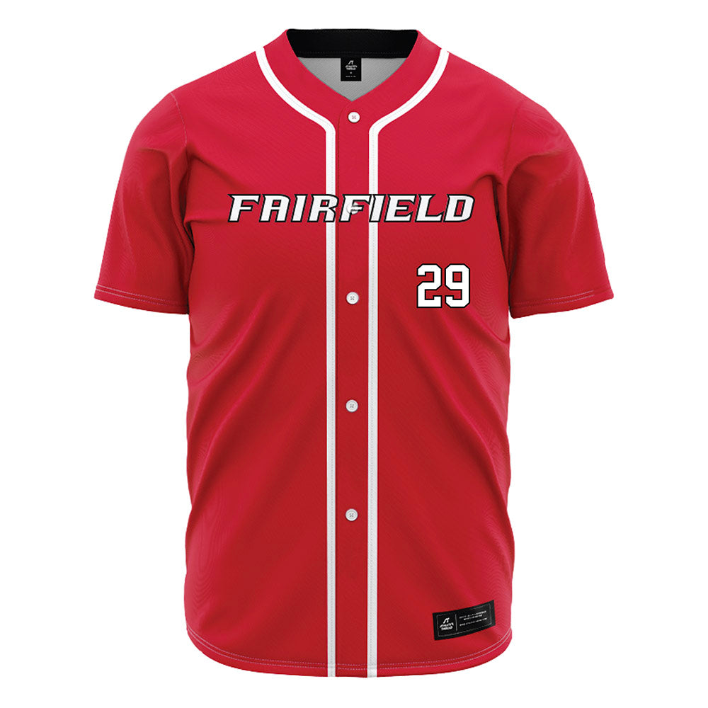 Fairfield - NCAA Baseball : Dom Camera - Red Jersey-0