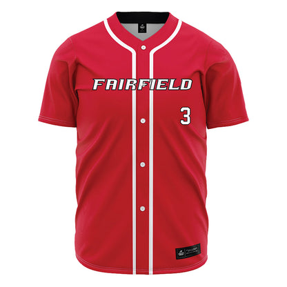 Fairfield - NCAA Baseball : Luke Spencer - Red Jersey-0