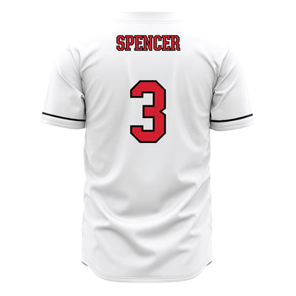 Fairfield - NCAA Baseball : Luke Spencer - White Jersey-1