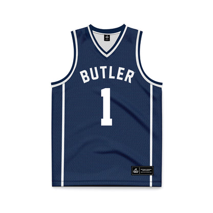BU - NCAA Women's Basketball : Gabby Wilke - Navy Basketball Jersey-0