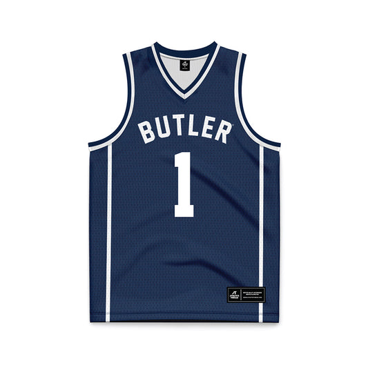 BU - NCAA Women's Basketball : Gabby Wilke - Navy Basketball Jersey-0