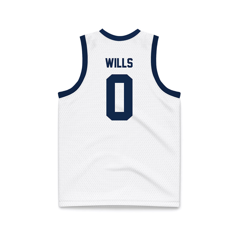 Butler - NCAA Women's Basketball : Laniah Wills - White Basketball Jersey-1