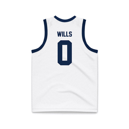 Butler - NCAA Women's Basketball : Laniah Wills - White Basketball Jersey-1