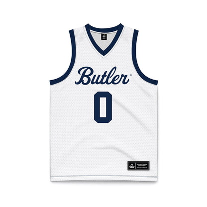 Butler - NCAA Men's Basketball : Jackson Keith - White Basketball Jersey-0