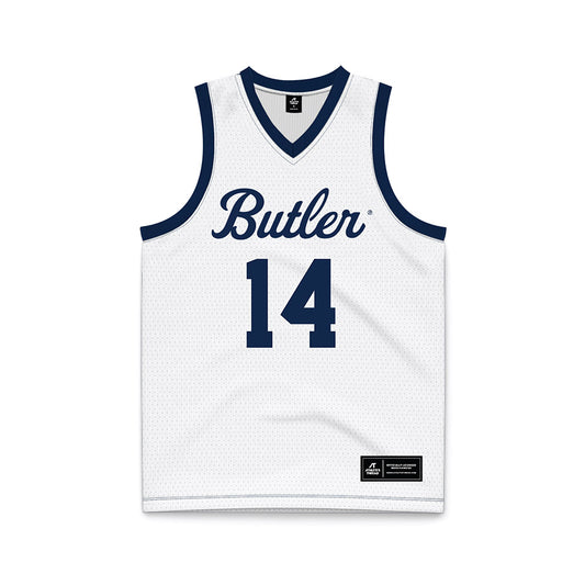 Butler - NCAA Women's Basketball : Lili Krasovec - White Basketball Jersey-0
