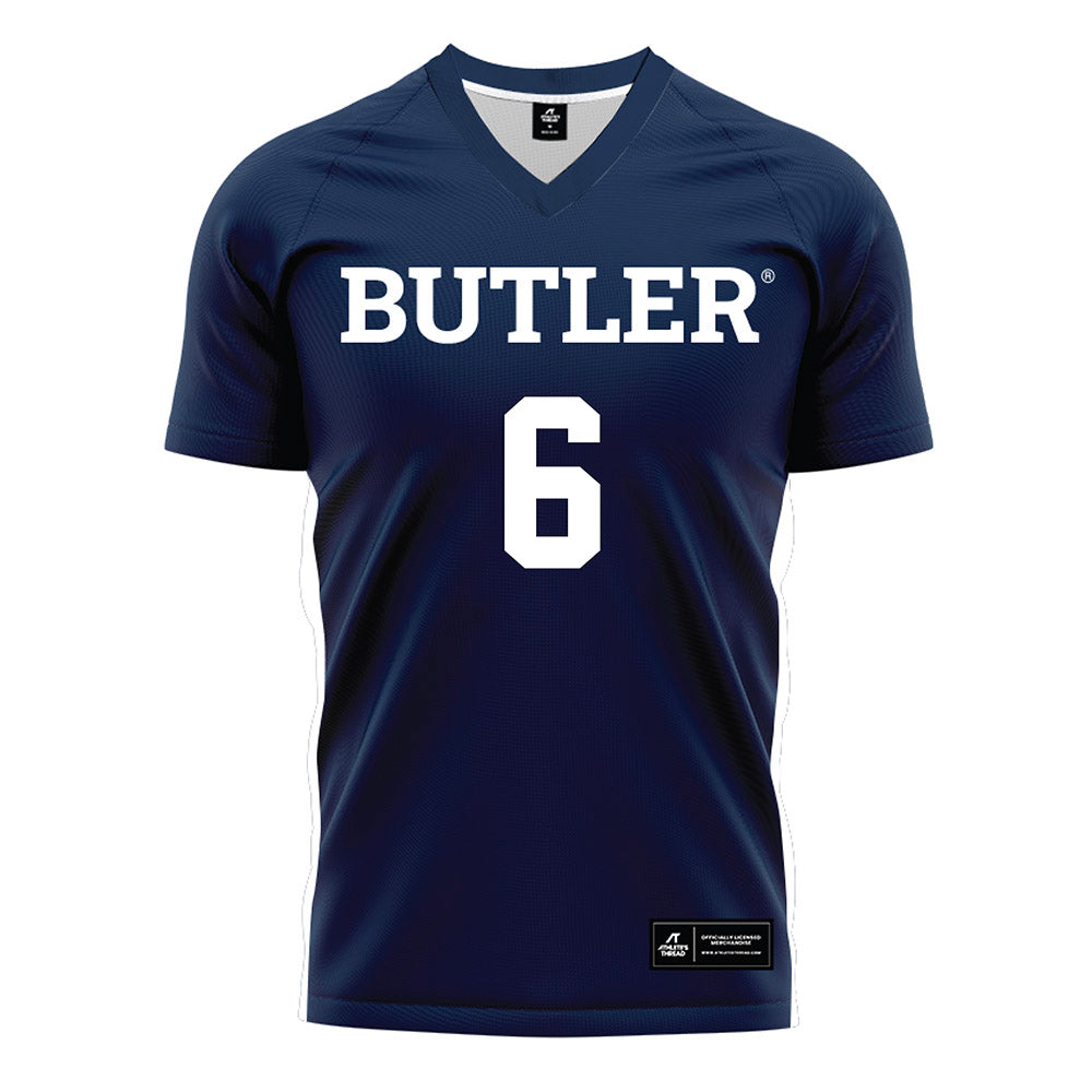 Butler - NCAA Women's Soccer : Emma Hamelmann - Navy Soccer Jersey-0
