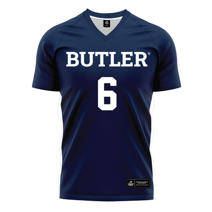 Butler - NCAA Women's Soccer : Emma Hamelmann - Navy Soccer Jersey-0