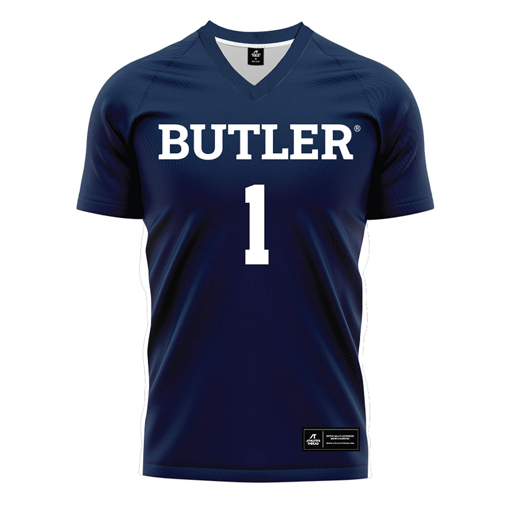 Butler - NCAA Women's Soccer : Alexi Mumford - Navy Soccer Jersey-0