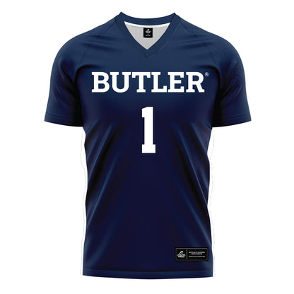 Butler - NCAA Women's Soccer : Alexi Mumford - Navy Soccer Jersey-0