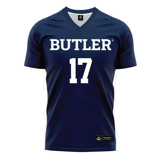 Butler - NCAA Women's Soccer : Kensey Teffner - Navy Soccer Jersey-0