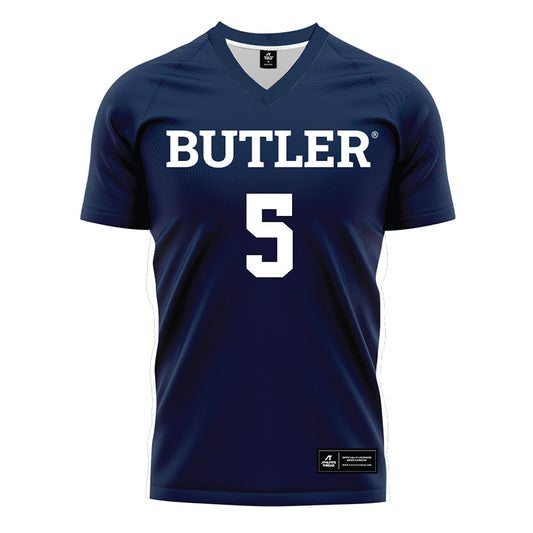 Butler - NCAA Women's Soccer : Lola Pepper - Navy Soccer Jersey-0