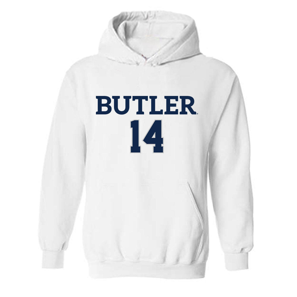Butler - NCAA Women's Volleyball : Karen Dutro - Replica Shersey Hooded Sweatshirt-0