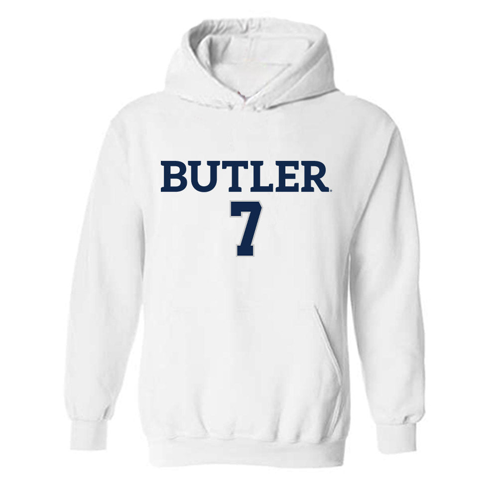 Butler - NCAA Women's Volleyball : Ellery Rees - Replica Shersey Hooded Sweatshirt-0