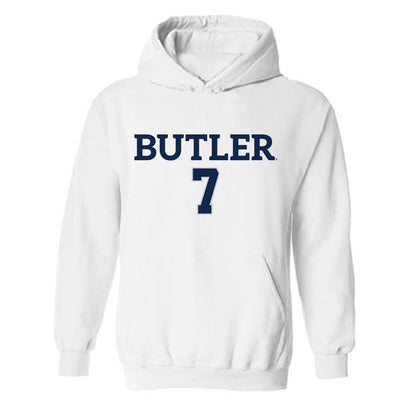 Butler - NCAA Women's Volleyball : Ellery Rees - Replica Shersey Hooded Sweatshirt-0