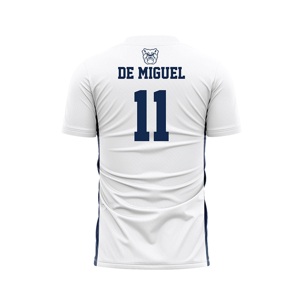 Butler - NCAA Men's Soccer : Nacho De Miguel - White Soccer Jersey-1