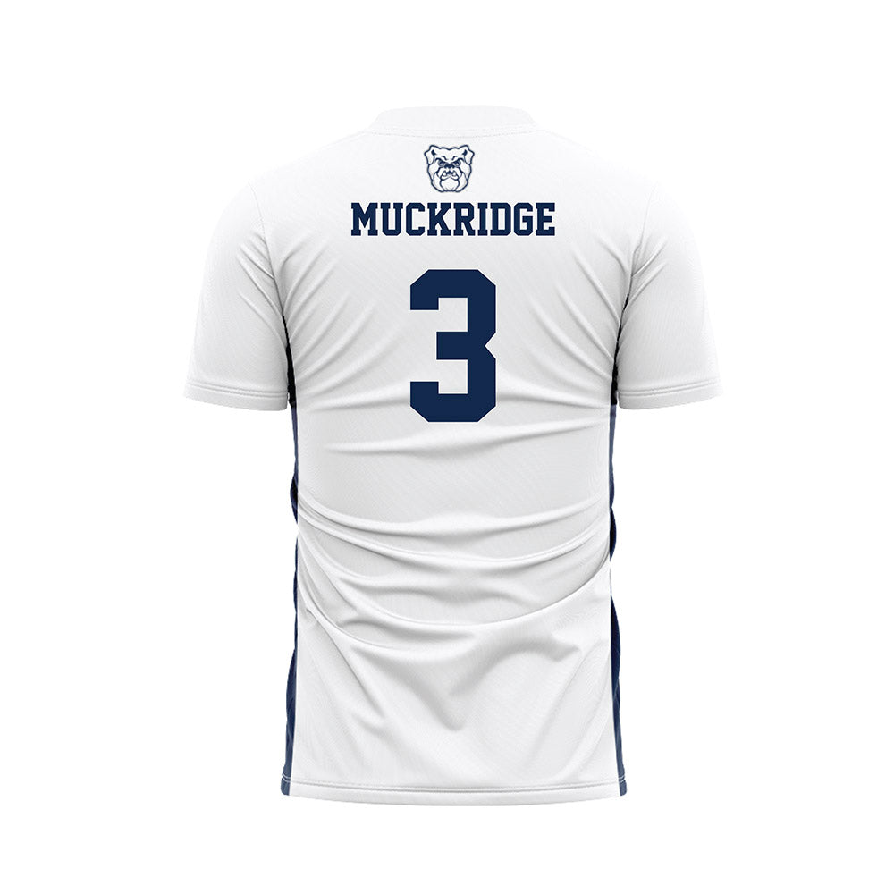 Butler - NCAA Men's Soccer : Evan Muckridge - White Soccer Jersey-1