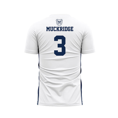 Butler - NCAA Men's Soccer : Evan Muckridge - White Soccer Jersey-1
