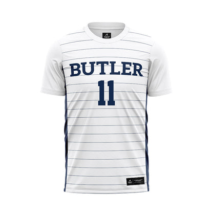 Butler - NCAA Men's Soccer : Nacho De Miguel - White Soccer Jersey-0