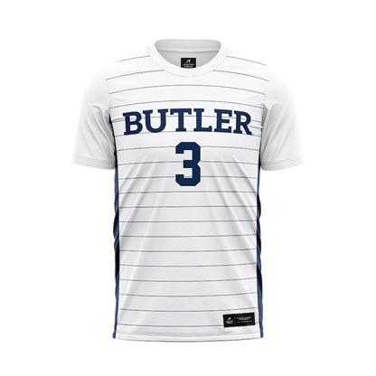 Butler - NCAA Men's Soccer : Evan Muckridge - White Soccer Jersey-0