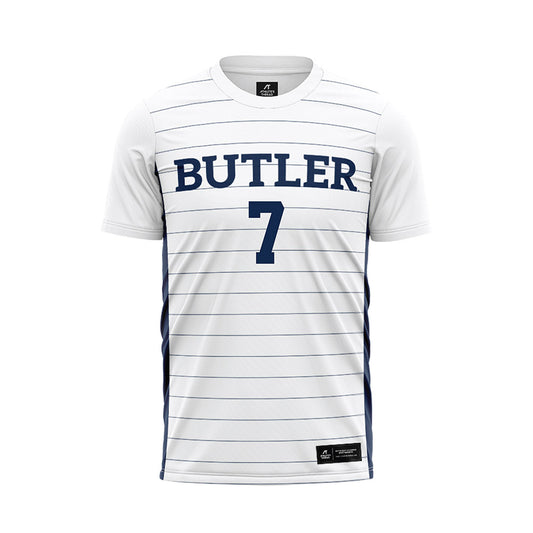 Butler - NCAA Men's Soccer : Luca Raso - White Soccer Jersey-0