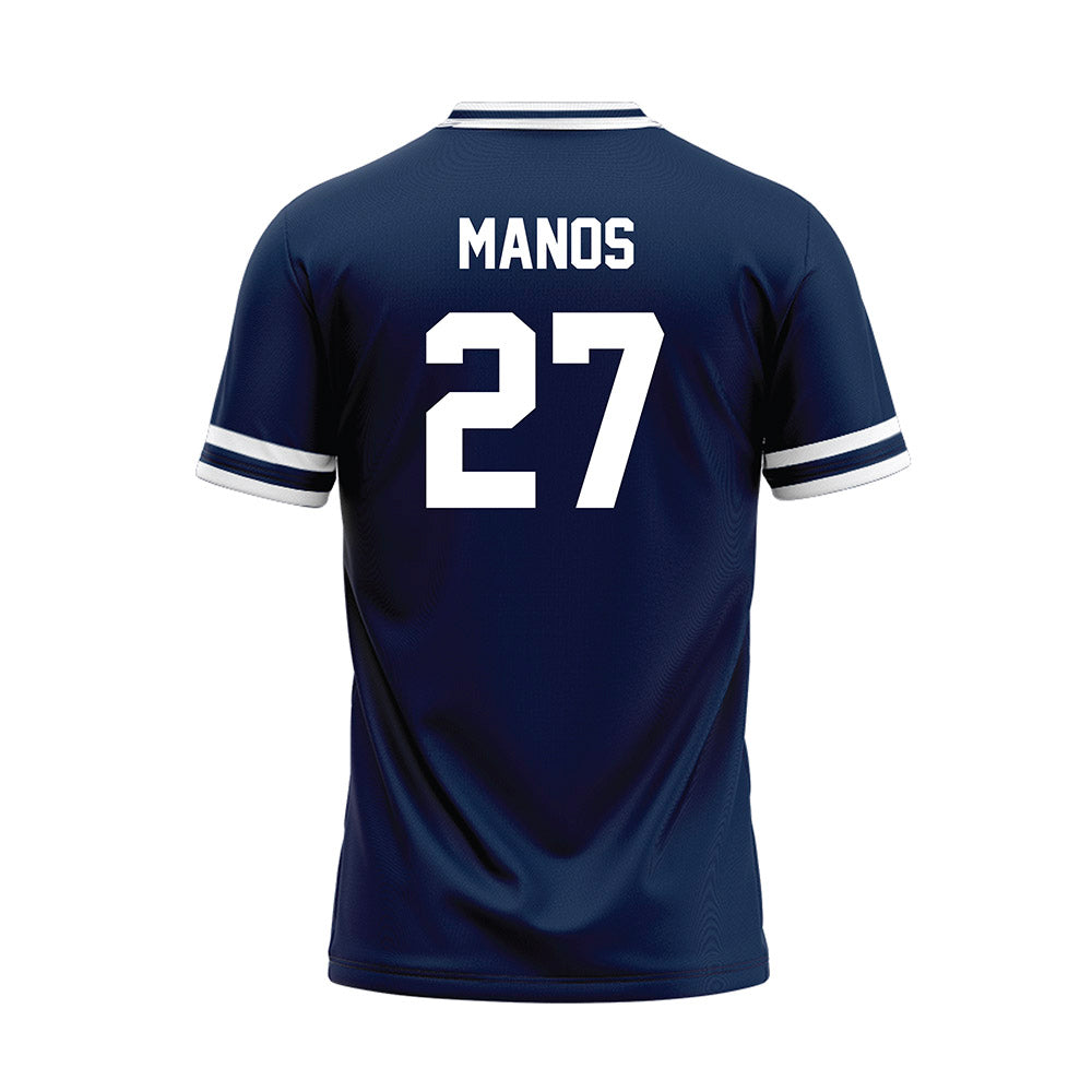 Butler - NCAA Baseball : JJ Manos - Navy Baseball Jersey-1