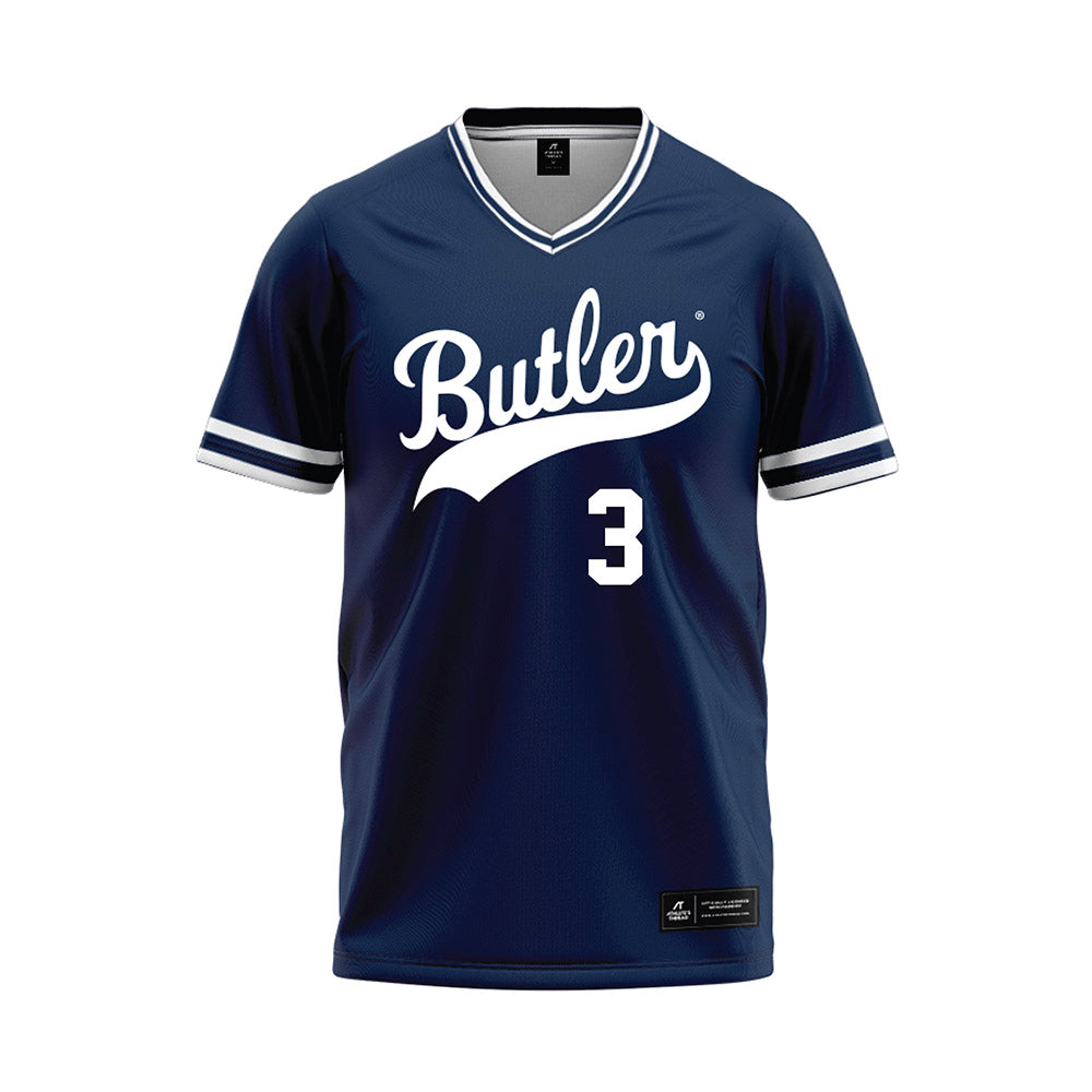 Butler - NCAA Baseball : Danny Gavin - Navy Baseball Jersey-0