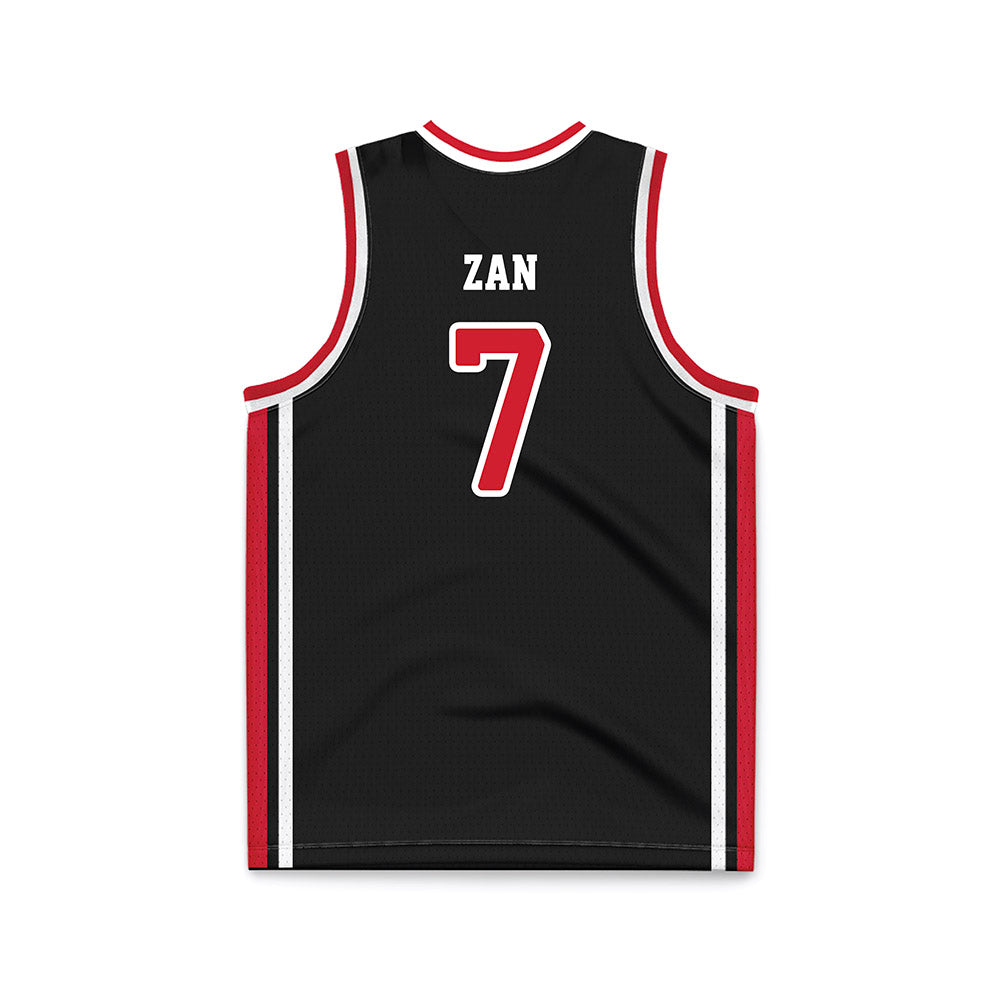 Fairfield - NCAA Men's Basketball : Ryan Zan - Black Basketball Jersey-1
