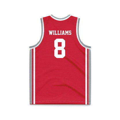 Fairfield - NCAA Men's Basketball : Tony Williams - Red Basketball Jersey-1