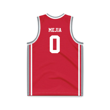 Fairfield - NCAA Men's Basketball : Eric Mejia - Red Basketball Jersey-1