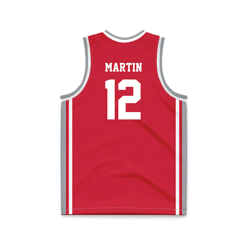 Fairfield - NCAA Men's Basketball : Qadir Martin - Red Basketball Jersey-1
