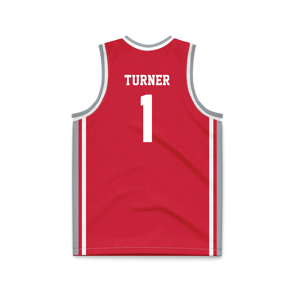 Fairfield - NCAA Men's Basketball : Deuce Turner - Red Basketball Jersey-1