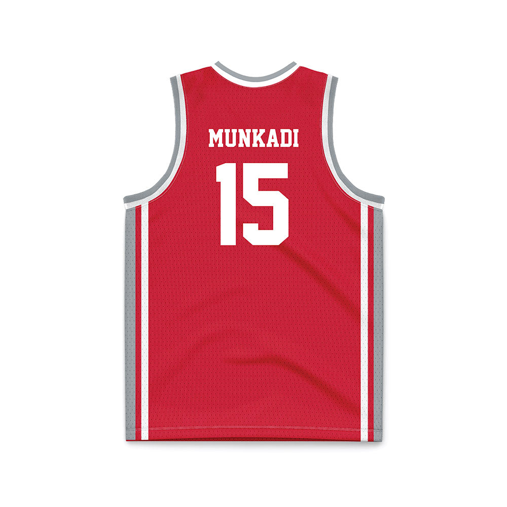 Fairfield - NCAA Men's Basketball : Isaac Munkadi - Red Basketball Jersey-1