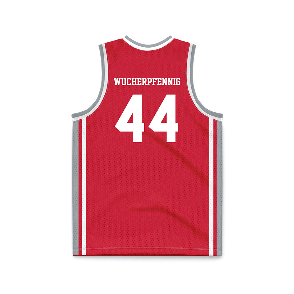 Fairfield - NCAA Men's Basketball : Declan Wucherpfennig - Red Basketball Jersey-1