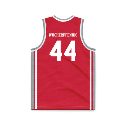 Fairfield - NCAA Men's Basketball : Declan Wucherpfennig - Red Basketball Jersey-1